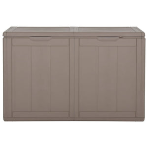 Baule portaoggetti per mobili da giardino 180 litri marrone PP rattan 02_0013016