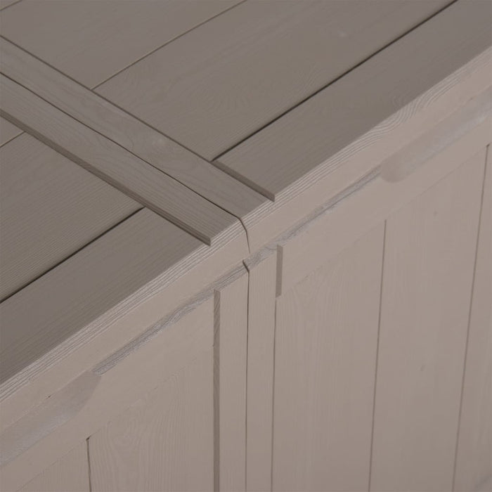 Baule portaoggetti per mobili da giardino 180 litri marrone PP rattan 02_0013016