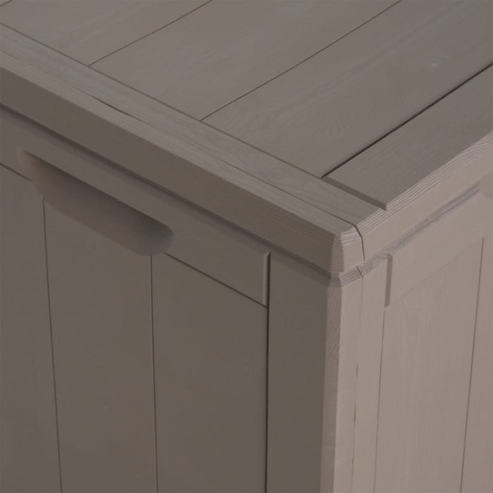 Baule portaoggetti per mobili da giardino 180 litri marrone PP rattan 02_0013016