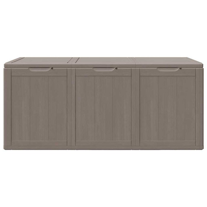 Baule da Giardino 270 L Marrone Aspetto legno in PP 151232