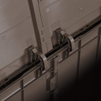 Baule da Giardino 270 L Marrone Aspetto legno in PP 151232