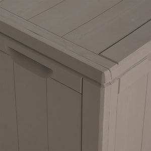 Baule portaoggetti per mobili da giardino 270 litri marrone PP rattan 02_0013023