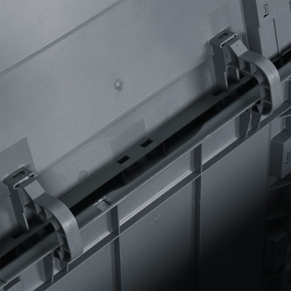 Cassetta portaoggetti per mobili da giardino 90 litri in rattan grigio 02_0013050