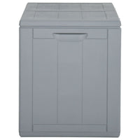 Baule portaoggetti per mobili da giardino 180 litri grigio PP rattan 02_0013015