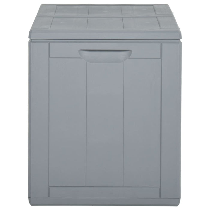 Baule portaoggetti per mobili da giardino 180 litri grigio PP rattan 02_0013015