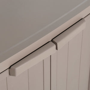 Armadio da Giardino Marrone 65x45x88 cm in PP Aspetto Legno 151239