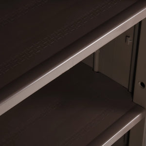 Armadio da Giardino Marrone 65x45x172 cm in PP Aspetto Legno 151240