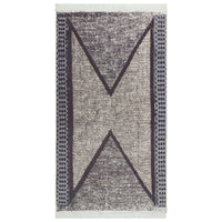 Tappeto Nero e Grigio 120x180 cm in Cotone 340090