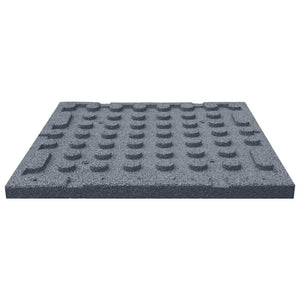 Piastrelle Anticaduta 6 pz in Gomma 50x50x3 cm Grigio 93439