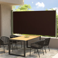 Tenda Laterale Retrattile per Patio 160x300 cm Marrone 317841