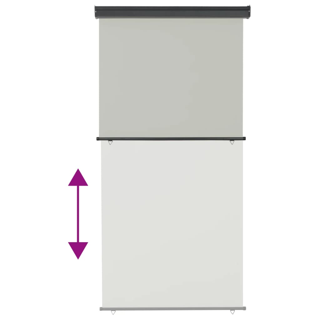 Tendalino Laterale per Balcone 122x250 cm Grigio 317848