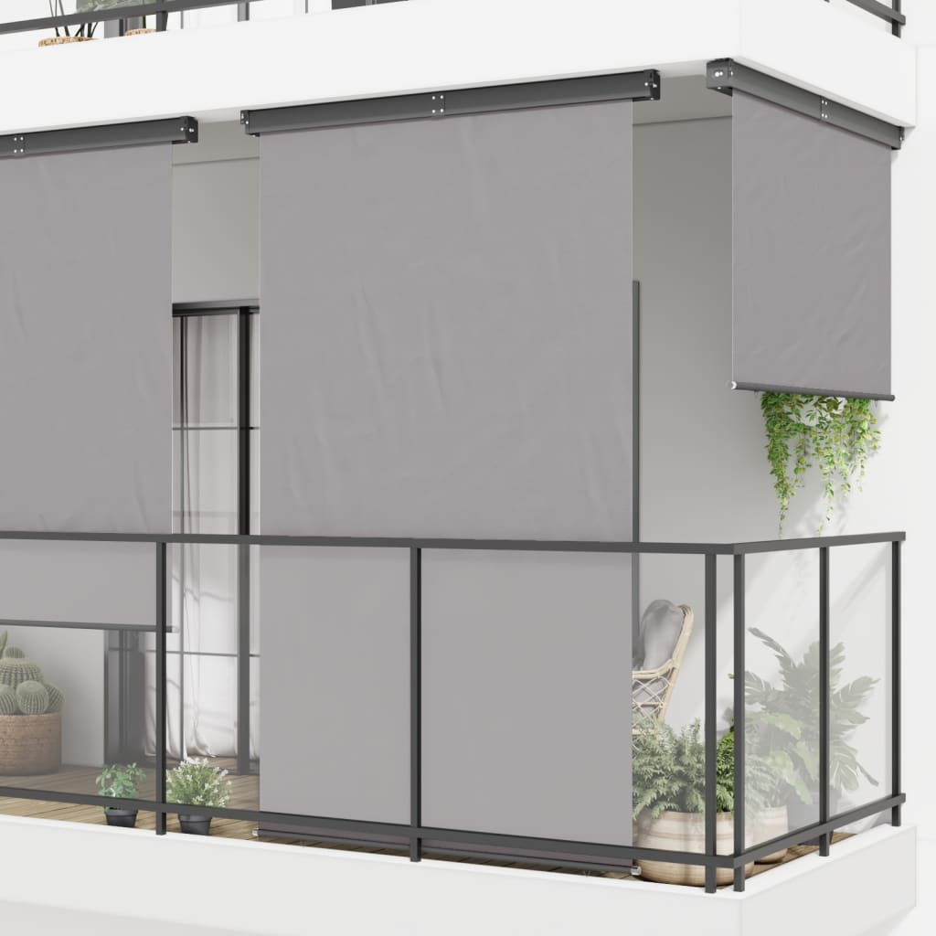 Tenda Laterale per Balcone 170x250 cm Grigia cod mxl 15339