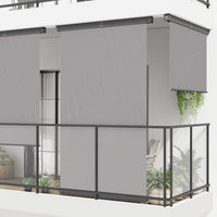Tenda Laterale per Balcone 170x250 cm Grigia cod mxl 15339