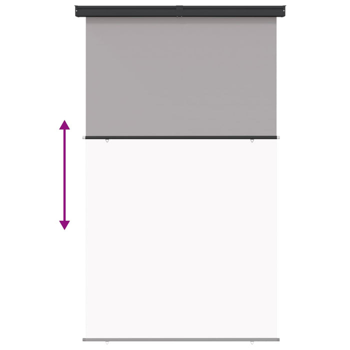 Tenda Laterale per Balcone 170x250 cm Grigia cod mxl 15339