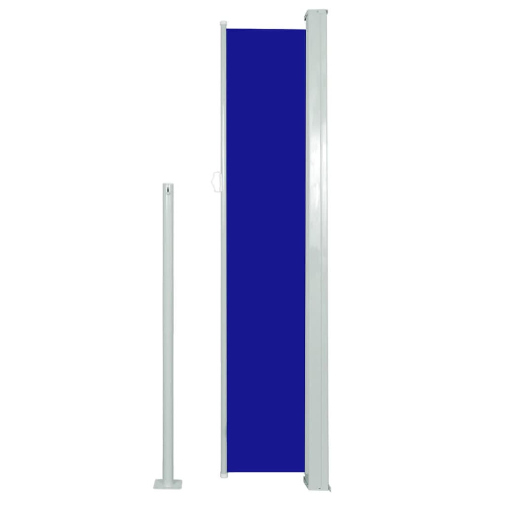 Tenda Laterale Retrattile per Patio 160x500 cm Blu 317924