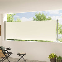 Tenda Laterale Retrattile per Patio 117x600 cm Crema 317947