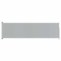Tenda da Sole Laterale Retrattile per Patio 180x600 cm Grigia 317968