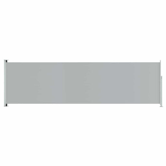 Tenda da Sole Laterale Retrattile per Patio 180x600 cm Grigia 317968