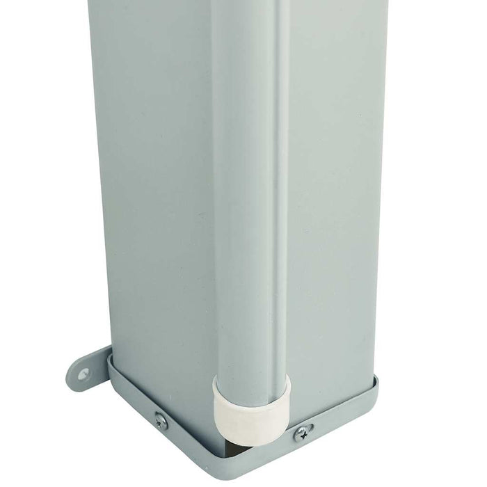 Tenda da Sole Laterale Retrattile per Patio 200x600 cm Nera 317970