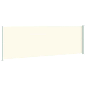 Tenda da Sole Laterale Retrattile per Patio 200x600 cm Crema 317971