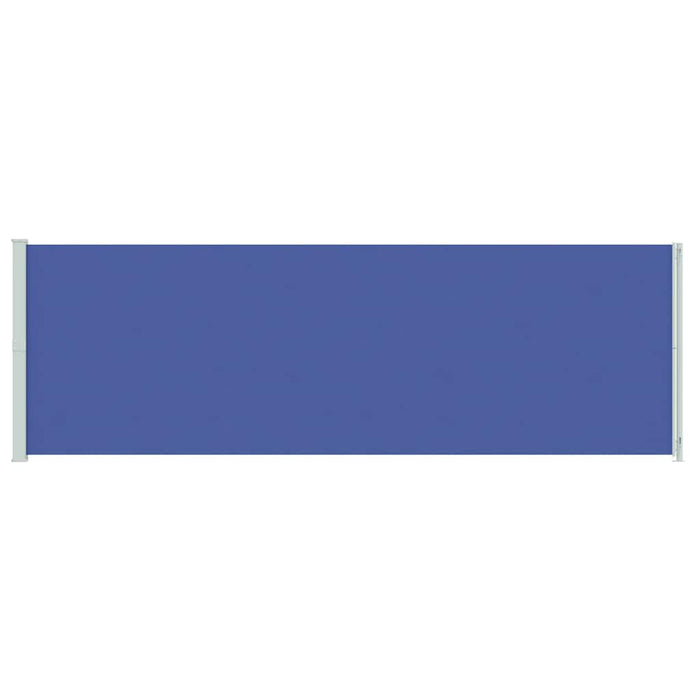 Tenda da Sole Laterale Retrattile per Patio 200x600 cm Blu 317972