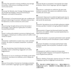 Tenda da Sole Laterale Retrattile per Patio 200x600 cm Grigia 317974