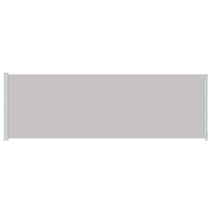 Tenda da Sole Laterale Retrattile per Patio 200x600 cm Grigia 317974