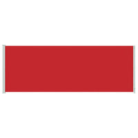 Tenda Laterale Retrattile per Patio 220x600 cm Rossa 317979