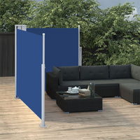 Tenda da Sole Laterale Retrattile Blu 117x600 cm 317986