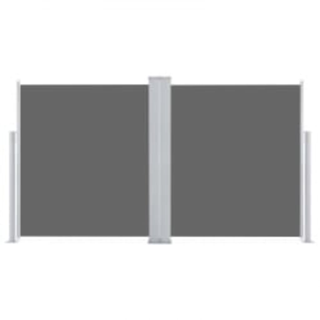 Tenda da Sole Laterale Retrattile Antracite 160x600 cm 317996