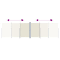 Tenda da Sole Laterale Retrattile Crema 180x600 cm 318001