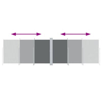 Tenda da Sole Laterale Retrattile Antracite 180x600 cm 318002