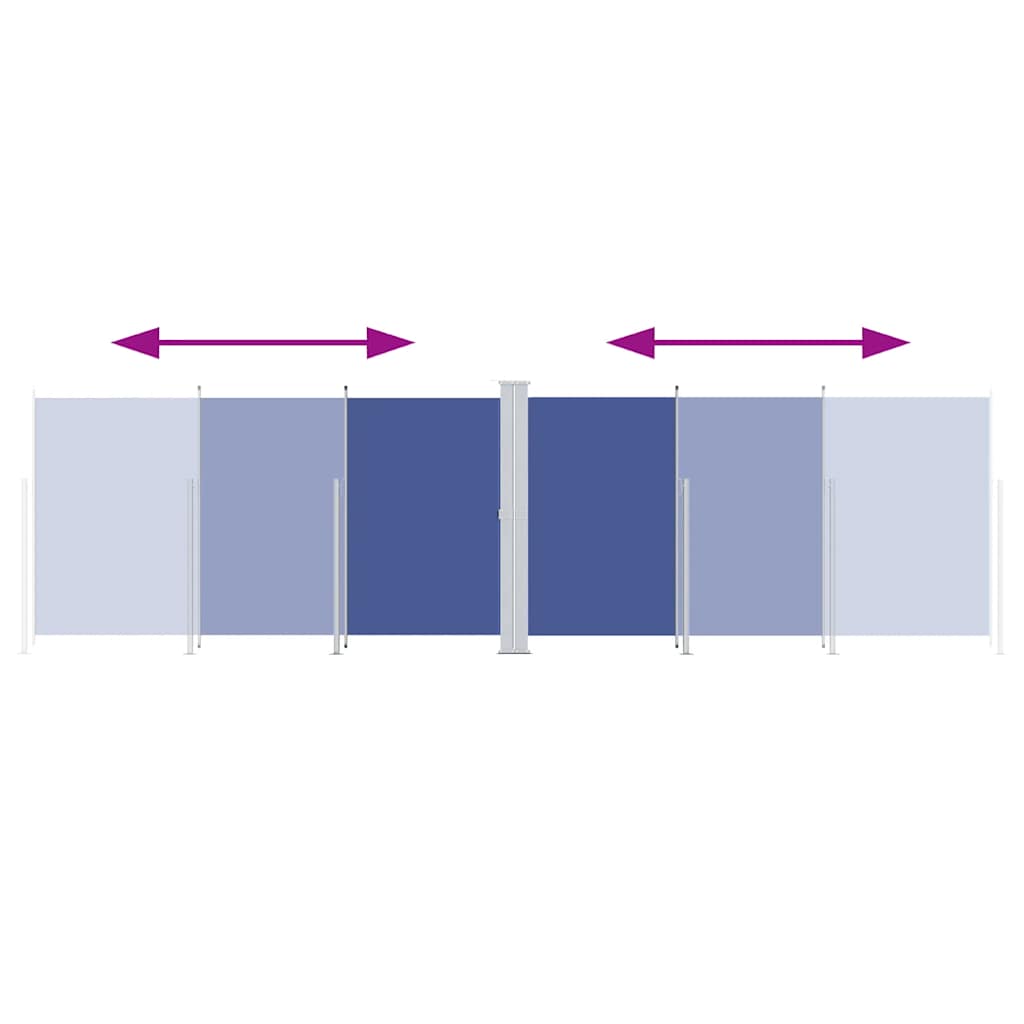 Tenda da Sole Laterale Retrattile Blu 180x600 cm 318004