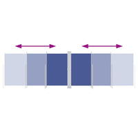 Tenda da Sole Laterale Retrattile Blu 180x600 cm 318004