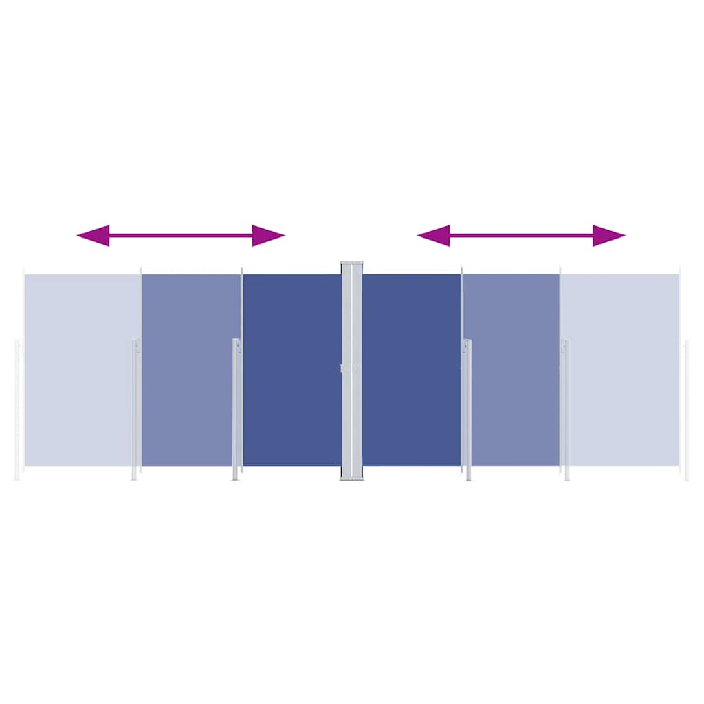 Tenda da Sole Laterale Retrattile Blu 220x600 cm 318016