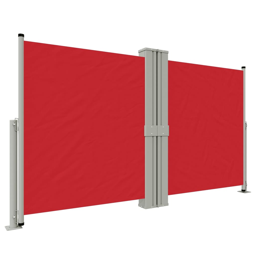 Tenda Laterale Retrattile Rossa 140x1200 cm 318065