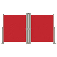 Tenda Laterale Retrattile Rossa 140x1200 cm 318065