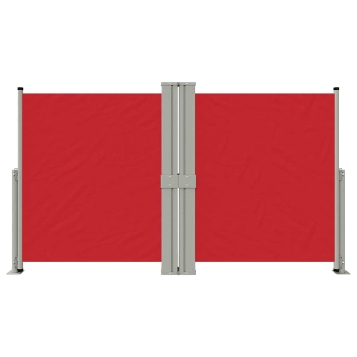 Tenda Laterale Retrattile Rossa 140x1200 cm 318065