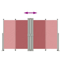 Tenda Laterale Retrattile Rossa 140x1200 cm 318065
