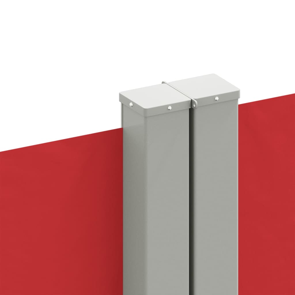 Tenda Laterale Retrattile Rossa 140x1200 cm 318065