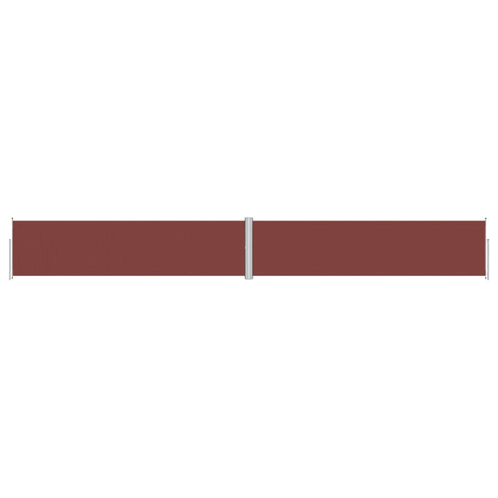 Tenda da Sole Laterale Retrattile Marrone 160x1200 cm 318069