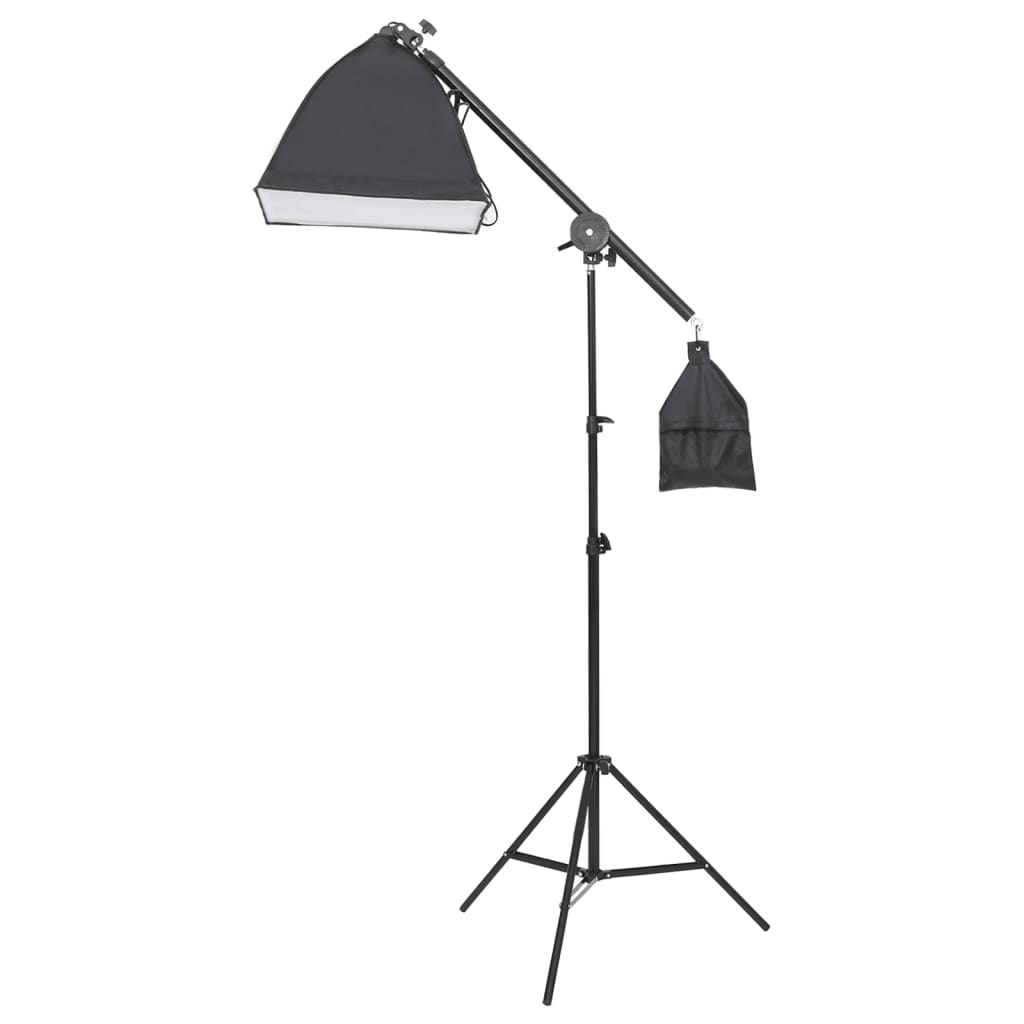 Kit illuminazione da studio con treppiede e Softbox bianco 02_0042391