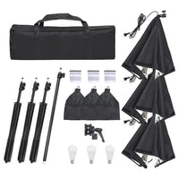 Kit illuminazione da studio con treppiede e Softbox bianco 02_0042391