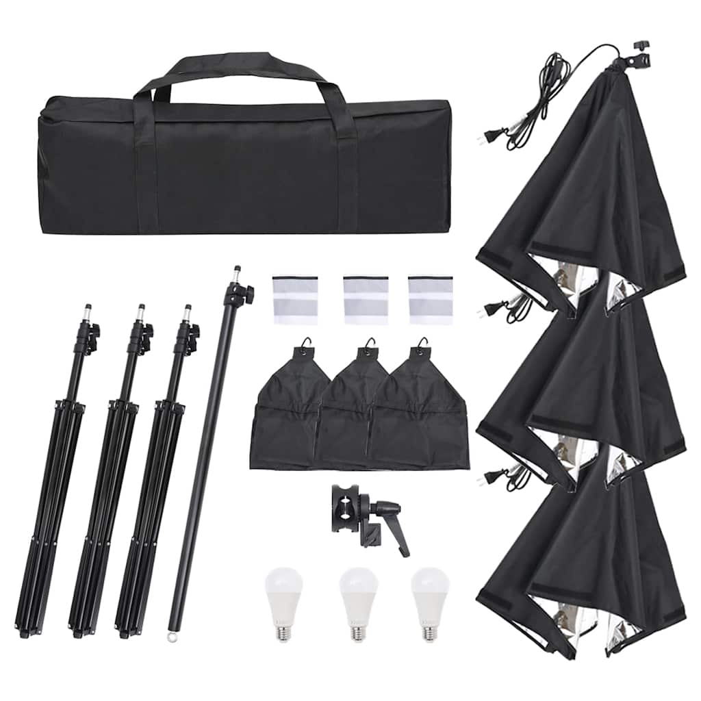Kit di Illuminazione da Studio con Treppiedi e Softbox 190232