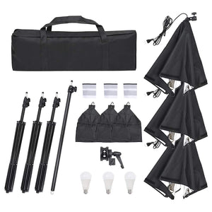 Kit di Illuminazione da Studio con Treppiedi e Softbox 190232