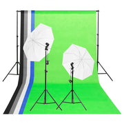 Kit di Illuminazione da Studio con Fondali e Ombrelli cod mxl 66384