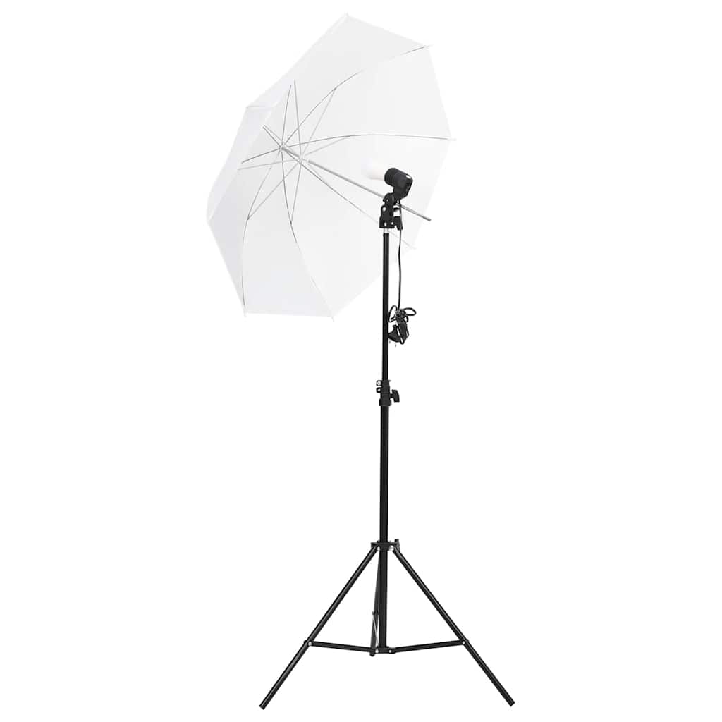Kit di Illuminazione da Studio con Fondali e Ombrelli cod mxl 66384