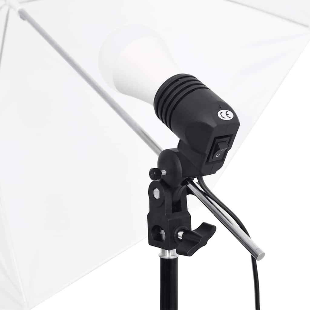 Kit di Illuminazione da Studio con Fondali e Ombrelli cod mxl 66384