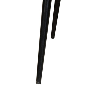 Poltrona Wingback Nera in Vera Pelle 339650