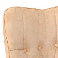 Sedia a Schienale Alto Crema in Tela 339651